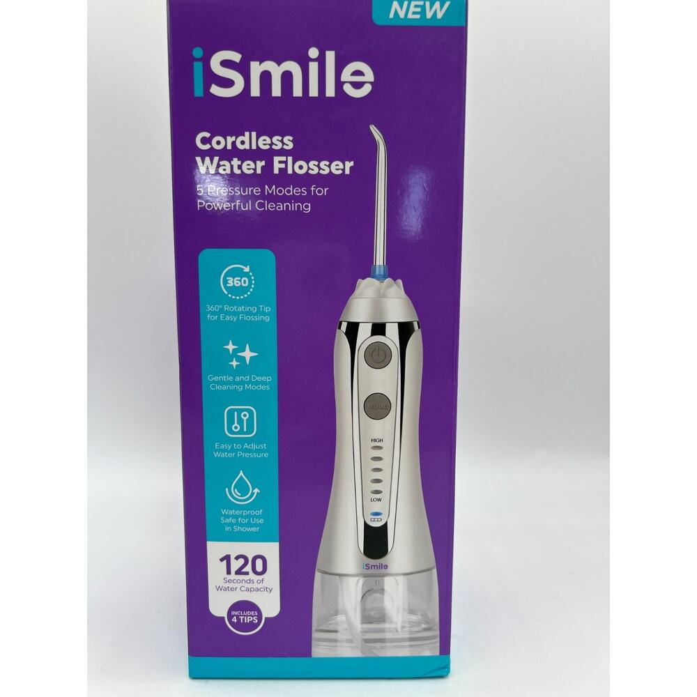 ISmilel Cordless Water Flosser Removable 360 degree rotating tip New - Picture 7 of 12